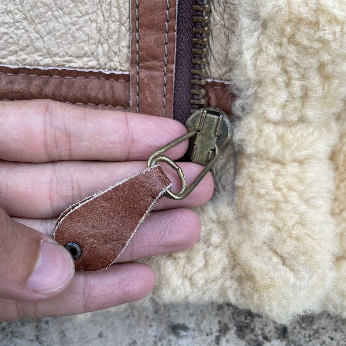 Schott 💥 VINTAGE SCHOTT B3 USA SHEARLING SHEEPSKIN LEATHER JACKET Size US M / EU 48-50 / 2 - 11 Thumbnail