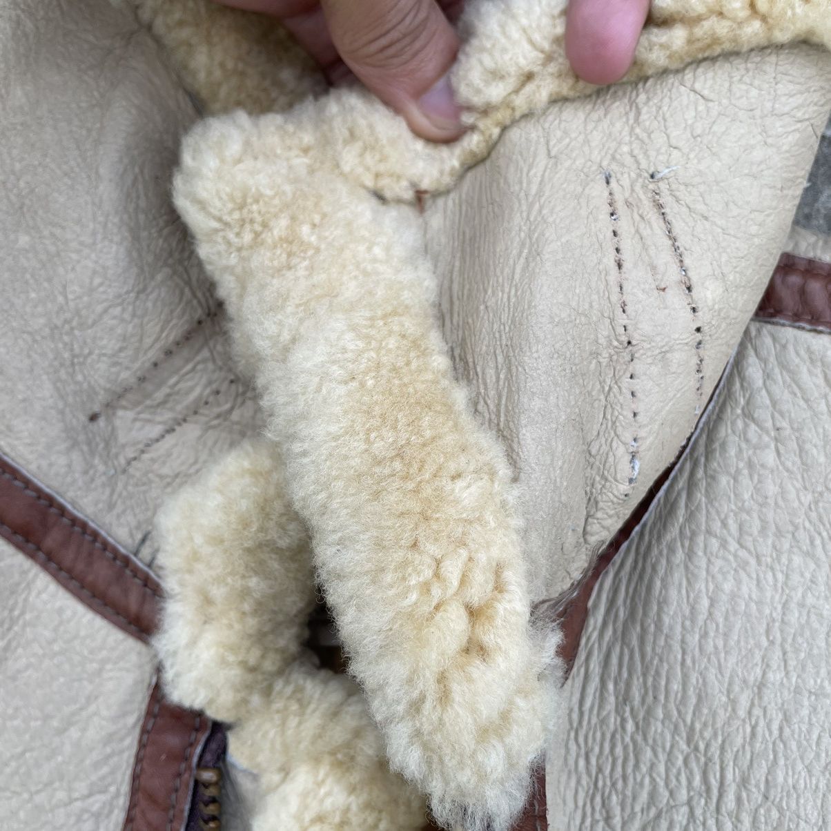 Schott 💥 VINTAGE SCHOTT B3 USA SHEARLING SHEEPSKIN LEATHER JACKET Size US M / EU 48-50 / 2 - 15 Thumbnail