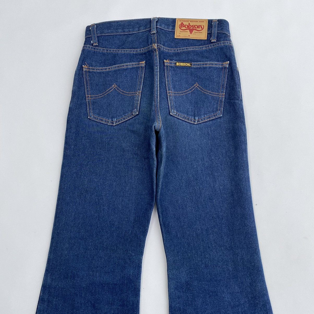 Japanese Brand Crazy Bobson Flare Jeans Y2K Size 29" - 3 Thumbnail