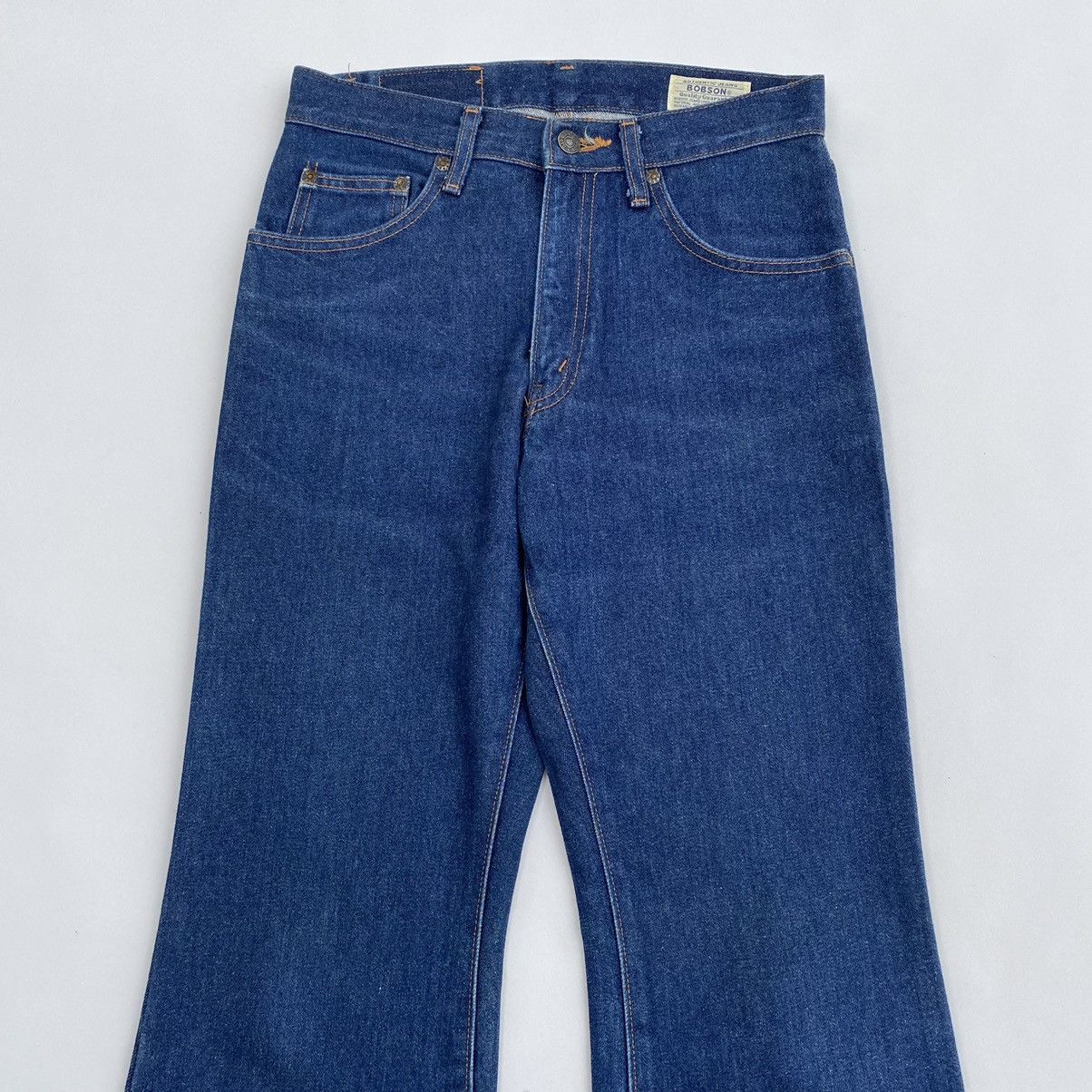 Japanese Brand Crazy Bobson Flare Jeans Y2K Size 29" - 7 Thumbnail