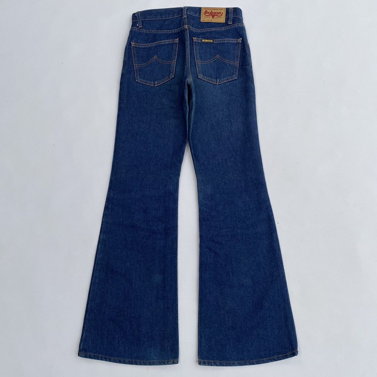 Japanese Brand Crazy Bobson Flare Jeans Y2K Size 29" - 2 Thumbnail