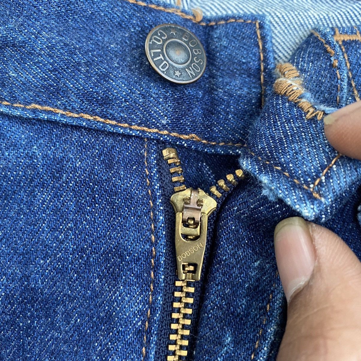 Japanese Brand Crazy Bobson Flare Jeans Y2K Size 29" - 9 Thumbnail