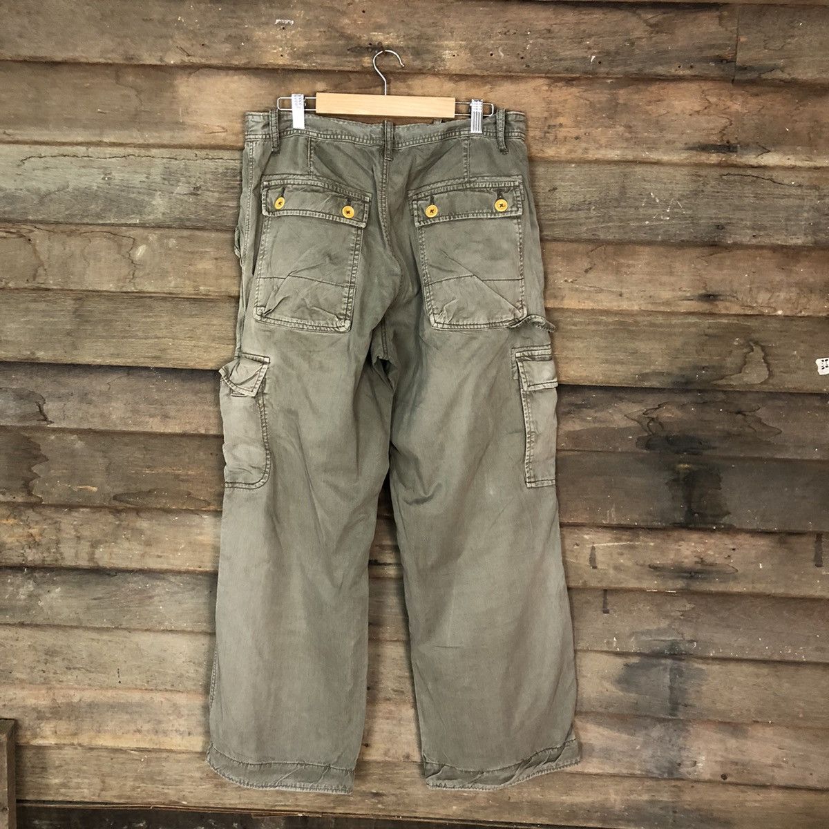 Japanese Brand DL Sunny Clouds faded utility vintage Cargo Pants #4040 Size US 32 / EU 48 - 11 Thumbnail
