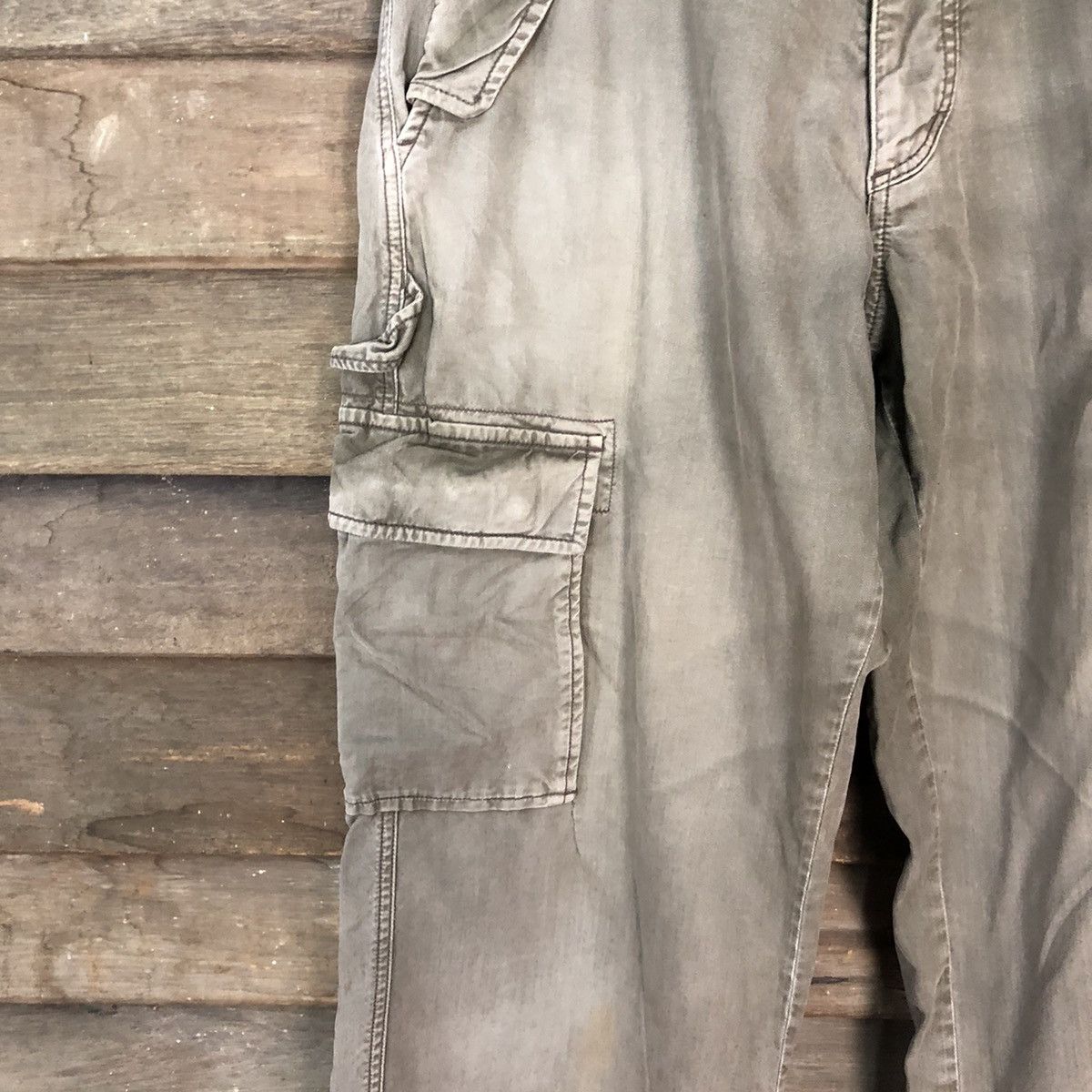 Japanese Brand DL Sunny Clouds faded utility vintage Cargo Pants #4040 Size US 32 / EU 48 - 6 Thumbnail