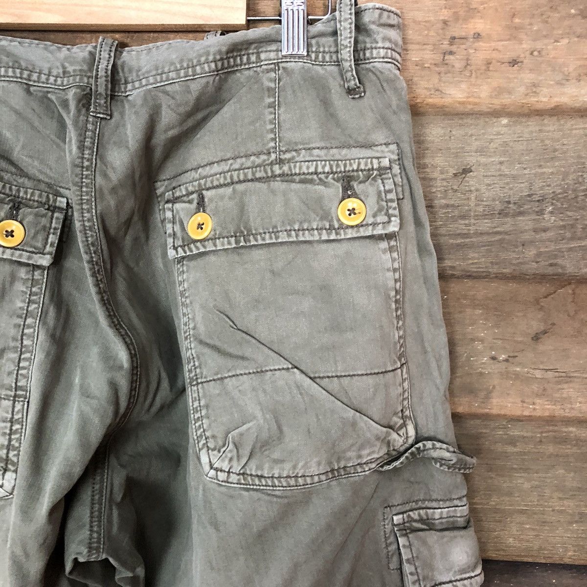 Japanese Brand DL Sunny Clouds faded utility vintage Cargo Pants #4040 Size US 32 / EU 48 - 15 Thumbnail