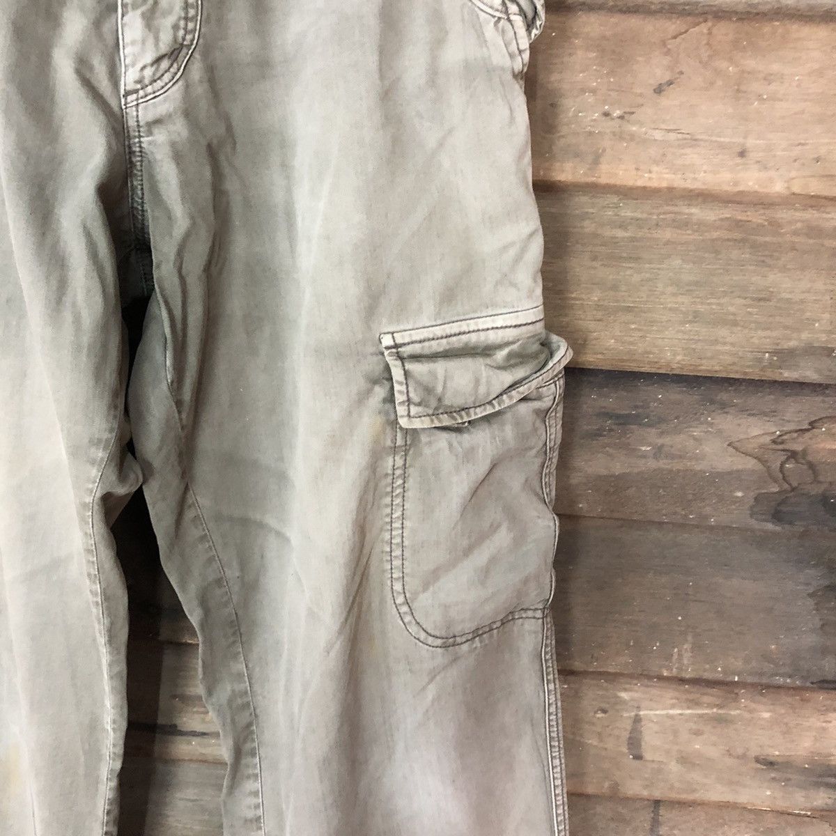 Japanese Brand DL Sunny Clouds faded utility vintage Cargo Pants #4040 Size US 32 / EU 48 - 7 Thumbnail