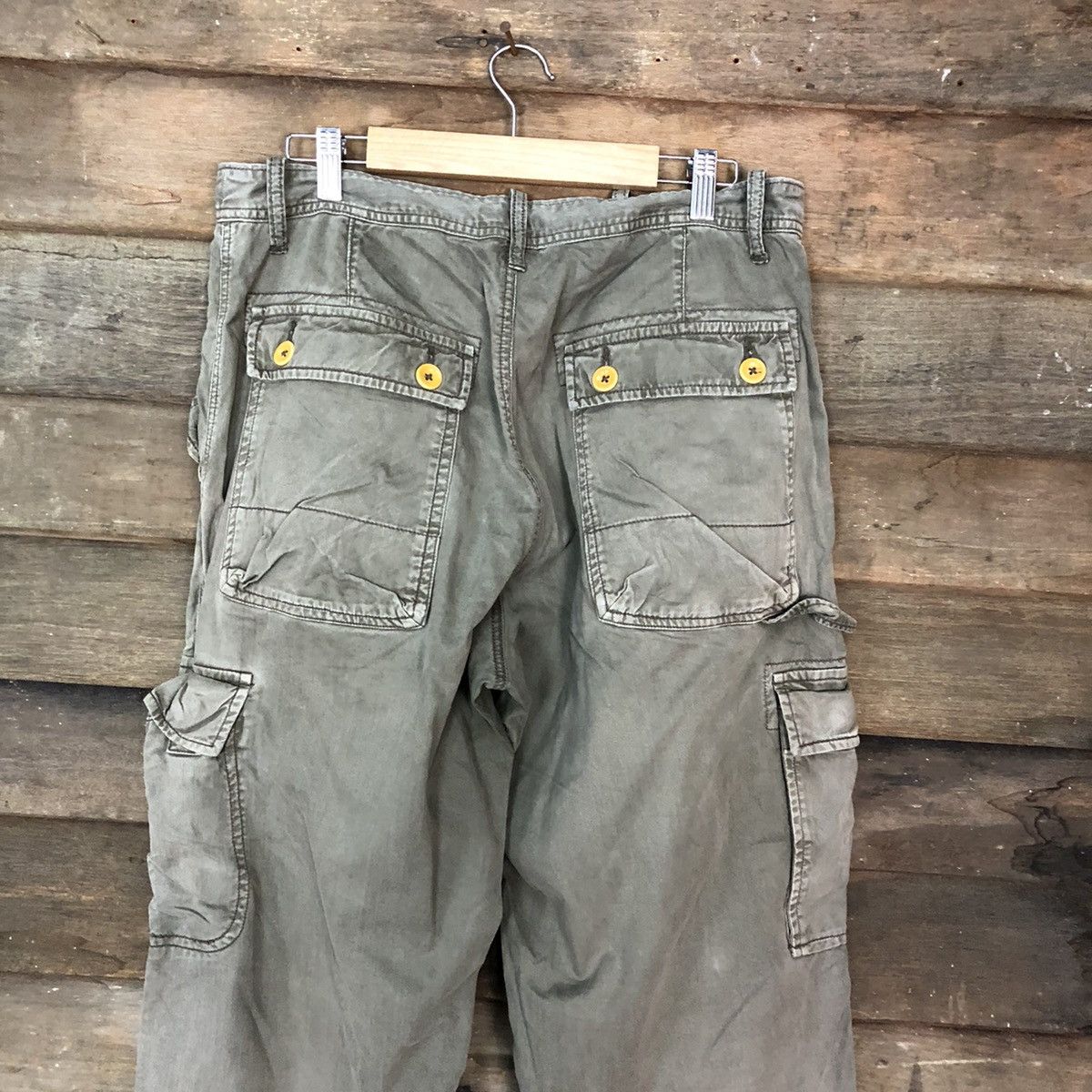 Japanese Brand DL Sunny Clouds faded utility vintage Cargo Pants #4040 Size US 32 / EU 48 - 12 Thumbnail