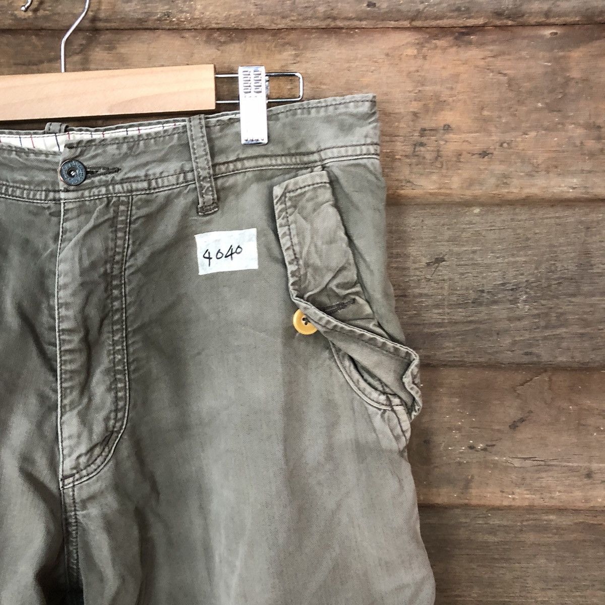 Japanese Brand DL Sunny Clouds faded utility vintage Cargo Pants #4040 Size US 32 / EU 48 - 5 Thumbnail