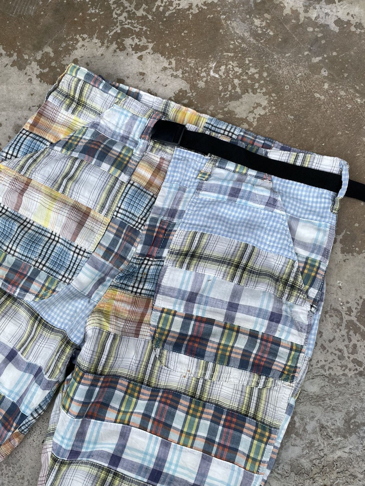 Big John Vintage Big John madras Patchwork Cropped Pants Size US 31 - 4 Thumbnail