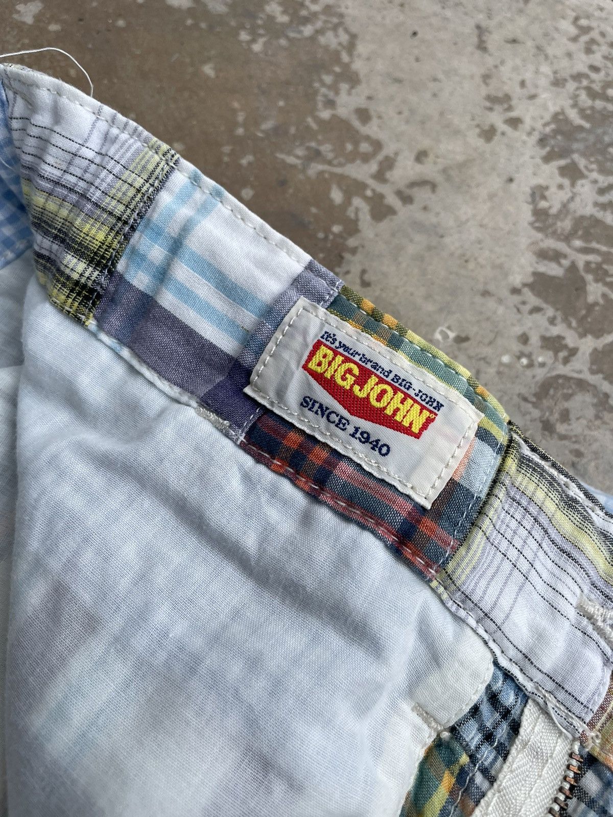Big John Vintage Big John madras Patchwork Cropped Pants Size US 31 - 2 Thumbnail