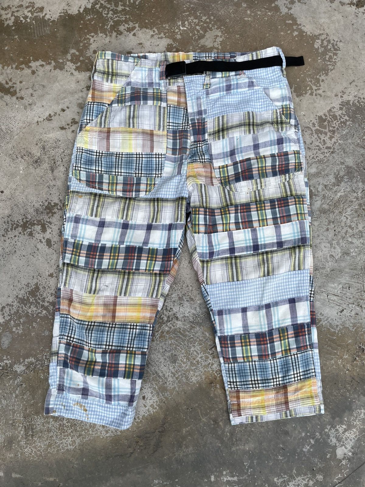 Big John Vintage Big John madras Patchwork Cropped Pants Size US 31 - 1 Thumbnail