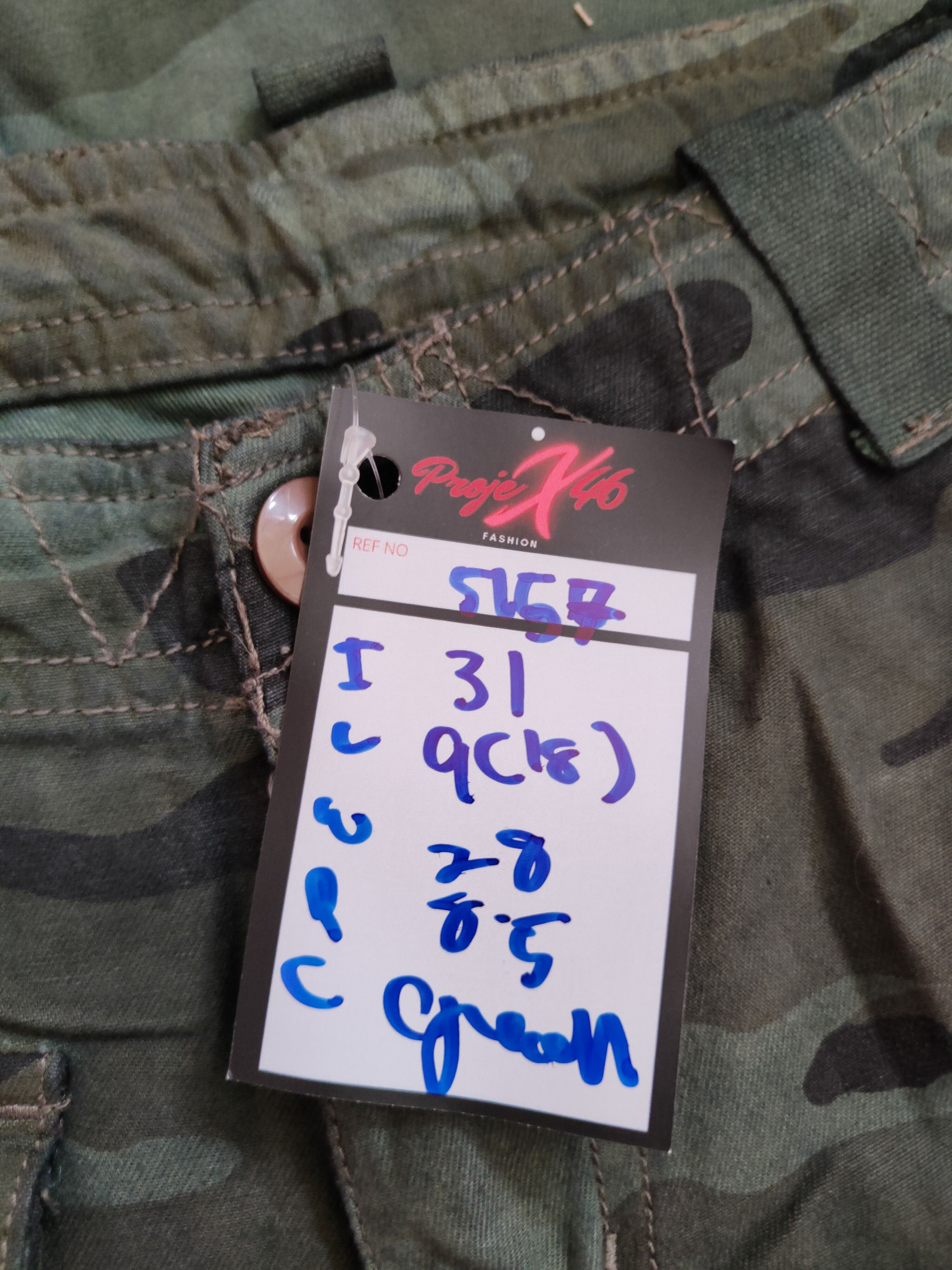 Japanese Brand DL Japan camo Green Military Multi Pocket Cargo Pants #5157 Size 28" / US 6 / IT 42 - 13 Thumbnail
