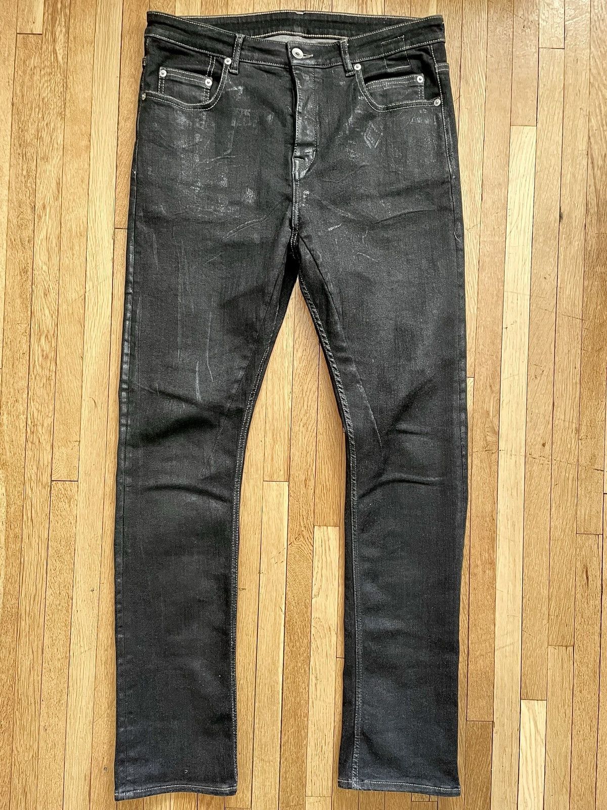 Rick Owens Drkshdw Detroit Cut Denim Pants Black | Grailed