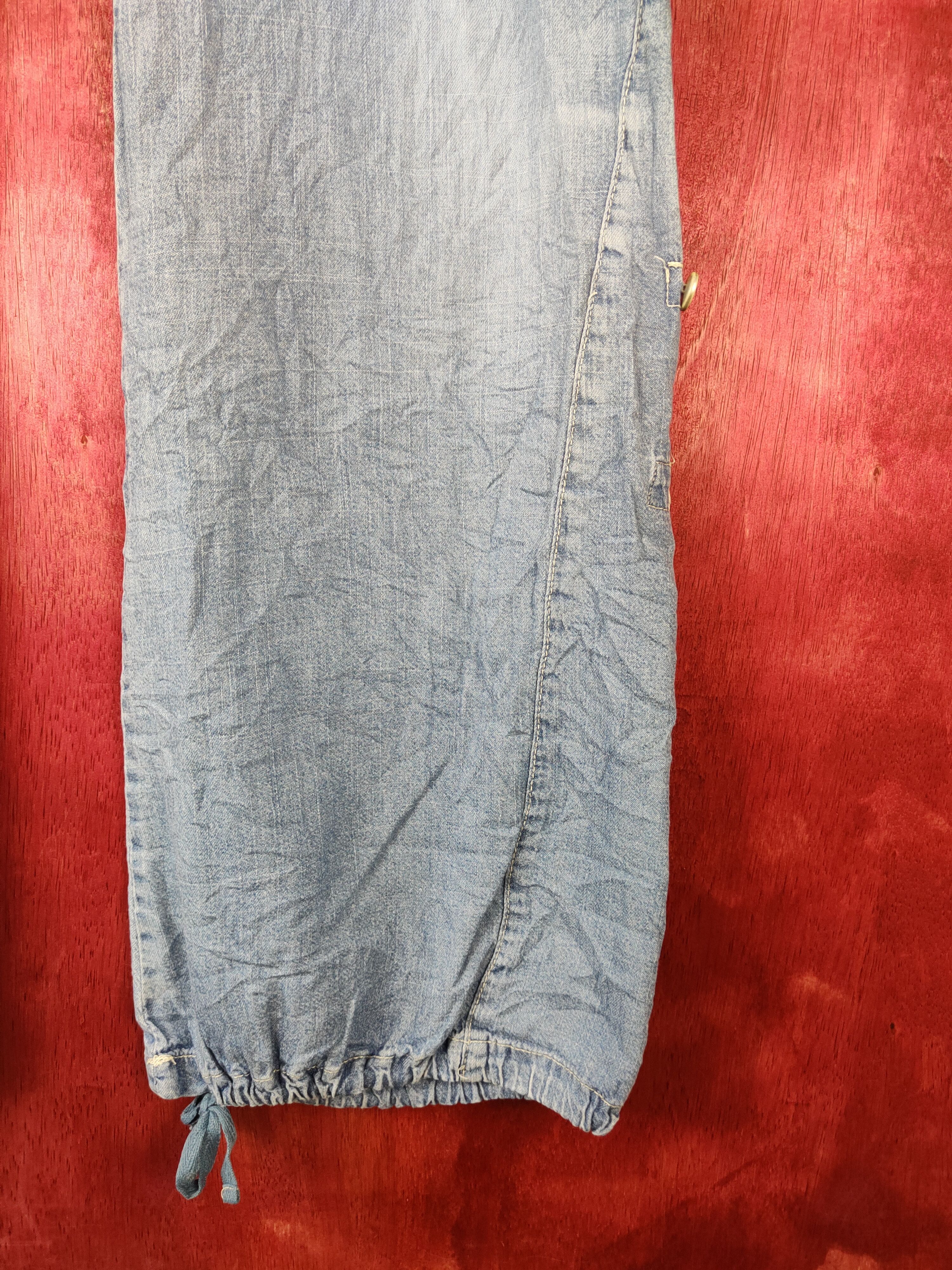 Japanese Brand DL Japan faded multipocket tactical cargo pants #S383 Size 26" / US 2 / IT 38 - 6 Thumbnail