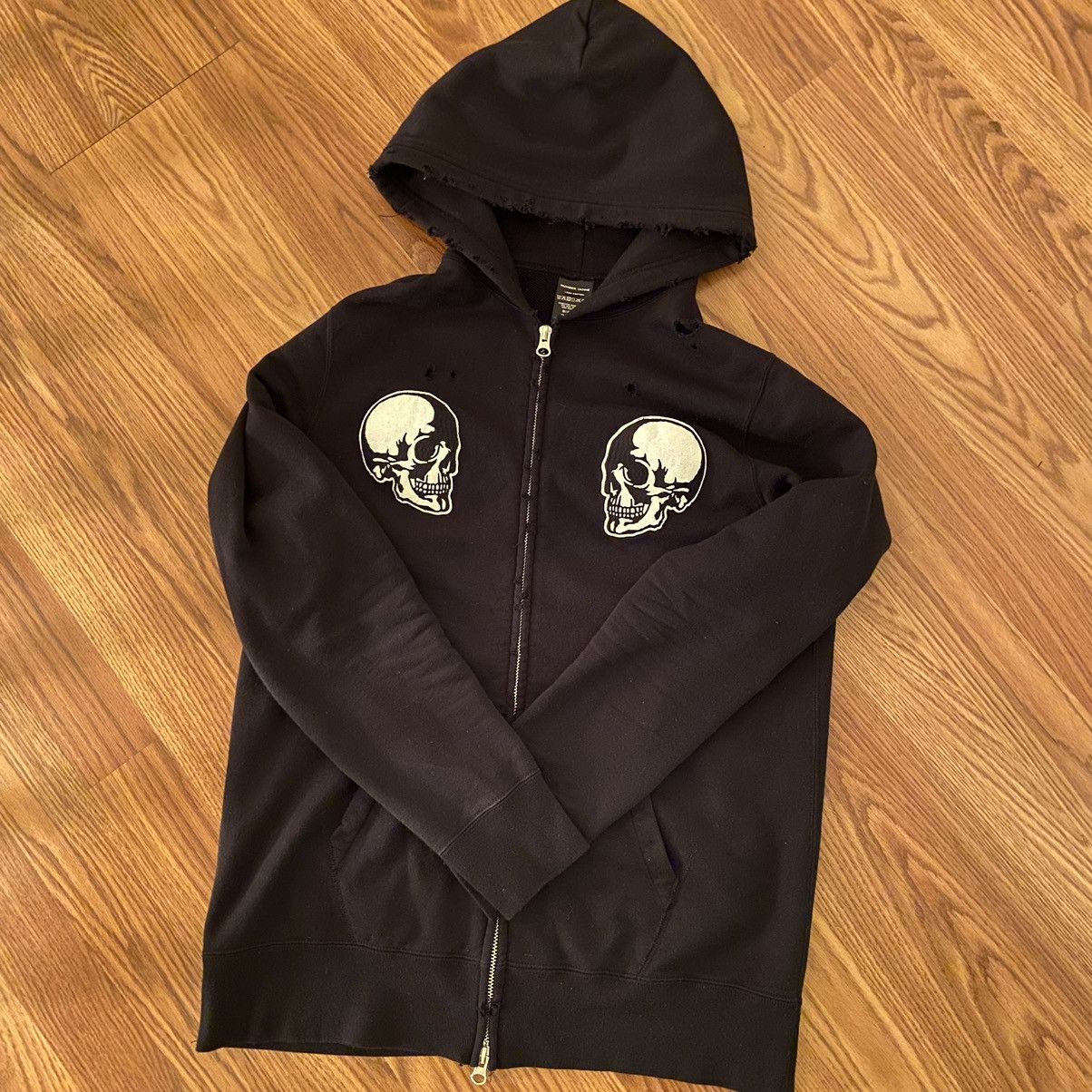 Number N ine Number N ine Double Skull Clash Hoodie Grailed