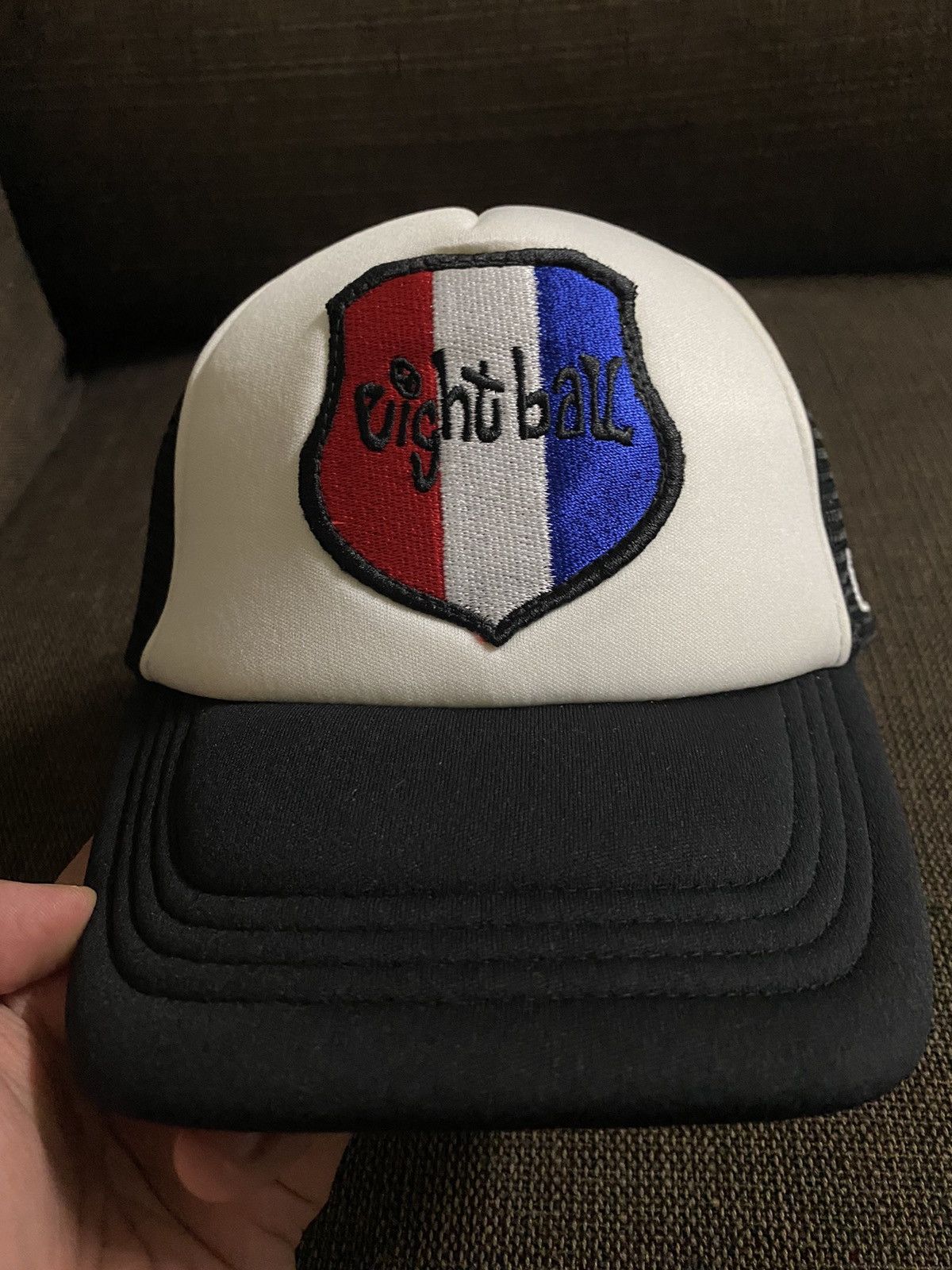Eight ball trucker cap X skateboard X Side logo