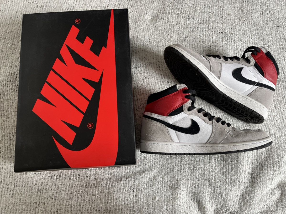 Nike Air Jordan 1 Smoke Gray Size 10 Hi Top Sneakers