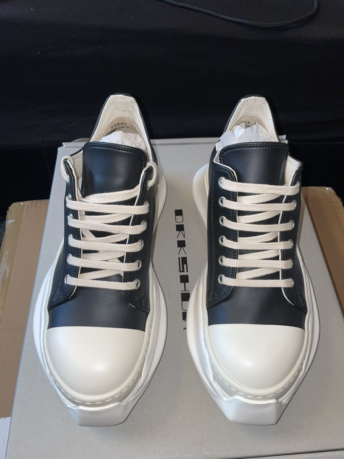 Rick Owens × Rick Owens Drkshdw Rick Owens DRKSHDW Strobe Leather 