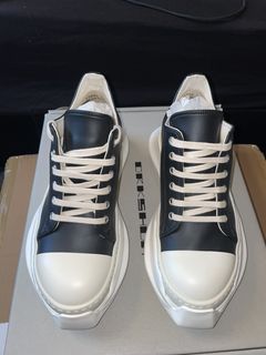 Rick Owens Rick Owens DRKSHDW Strobe Leather Abstract Low 'Black