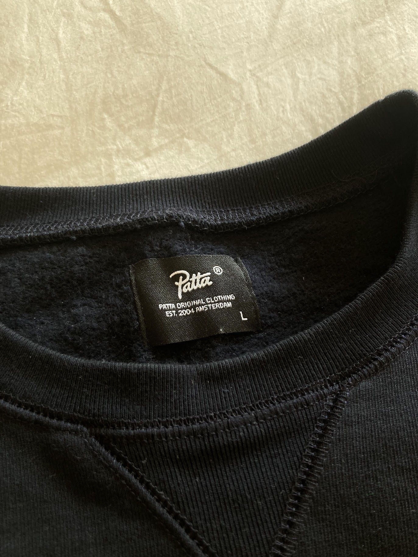 Patta Patta Basic Crewneck Sweater Large L Navy Blue Size US L / EU 52-54 / 3 - 2 Thumbnail