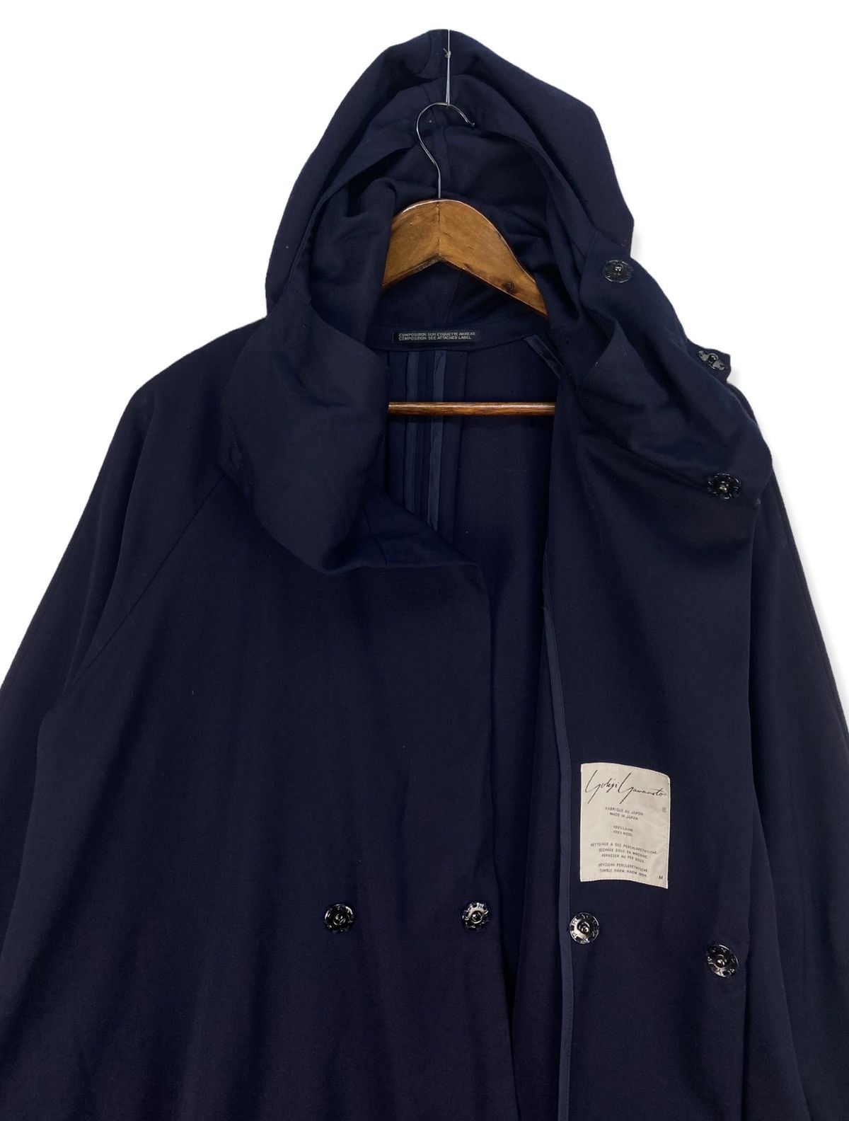 Yohji Yamamoto ❗️GRAIL ICONIC❗️Yohji Yamamoto Re Gabardine Hooded Jacket Size US M / EU 48-50 / 2 - 4 Thumbnail