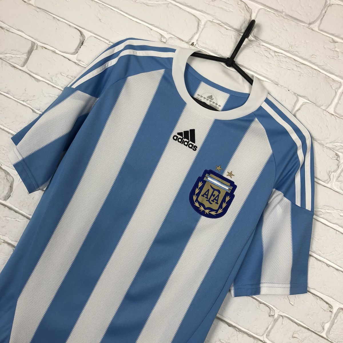 Adidas Argentina national team 2010 2011 home jersey Size US S / EU 44-46 / 1 - 2 Thumbnail