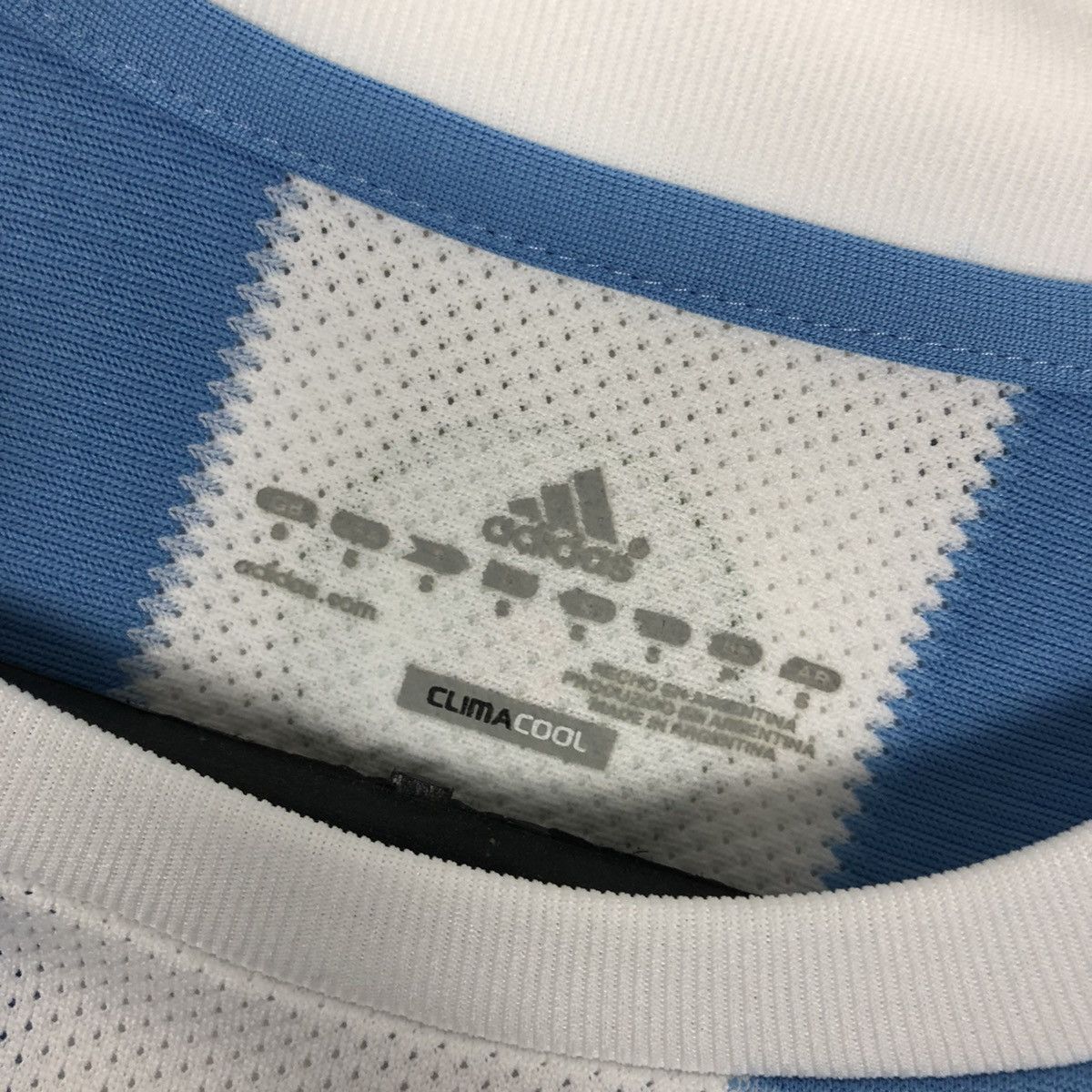 Adidas Argentina national team 2010 2011 home jersey Size US S / EU 44-46 / 1 - 5 Thumbnail