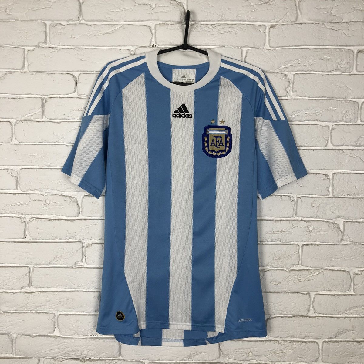 Adidas Argentina national team 2010 2011 home jersey Size US S / EU 44-46 / 1 - 1 Thumbnail