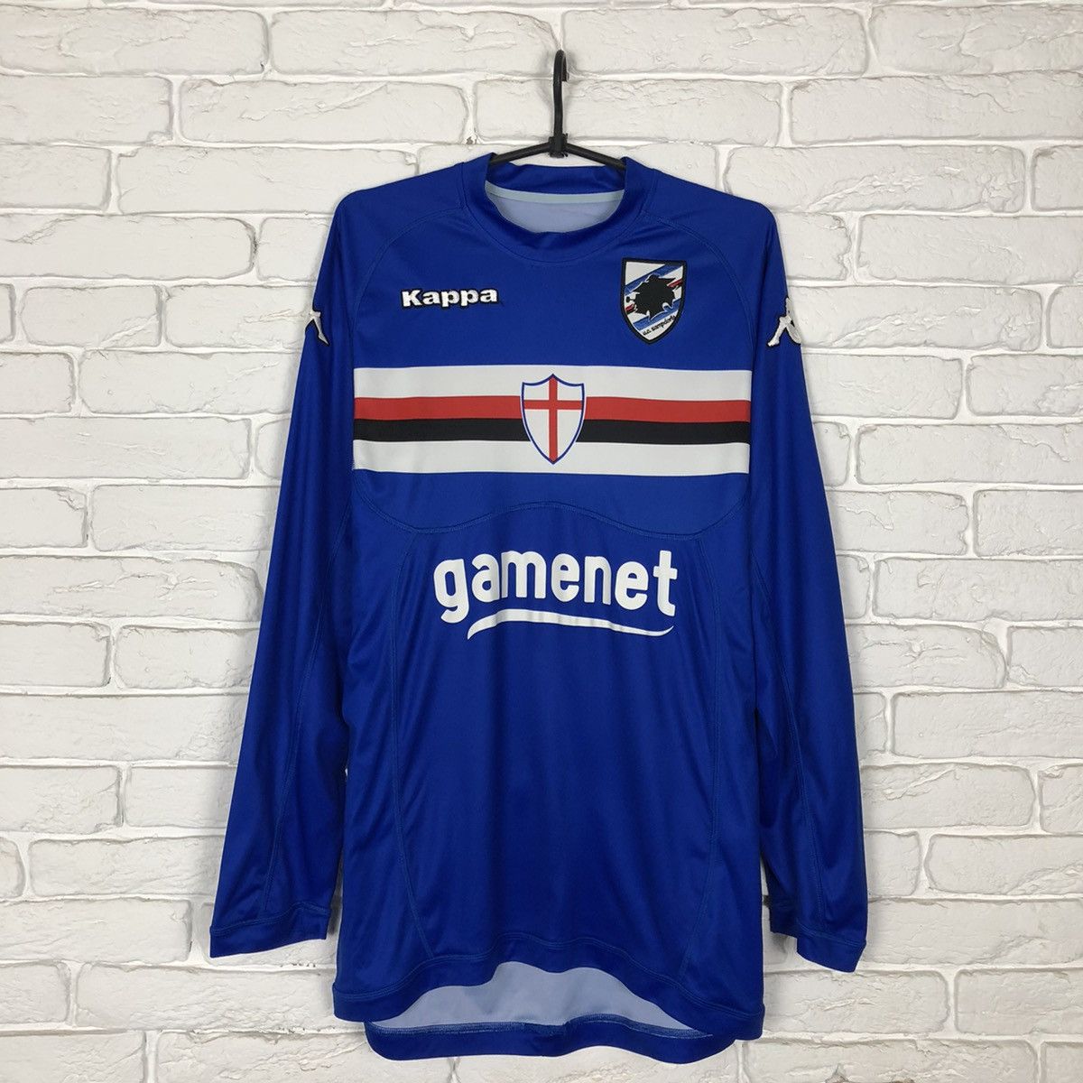 image of Kappa x Soccer Jersey Sampdoria 2011 2012 Home Jersey in Blue, Men's (Size XL)