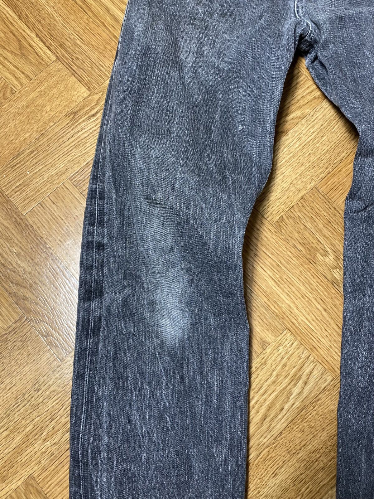 Naked & Famous Naked and Famous black selvidge distressed jeans size 31 Size US 31 - 10 Thumbnail