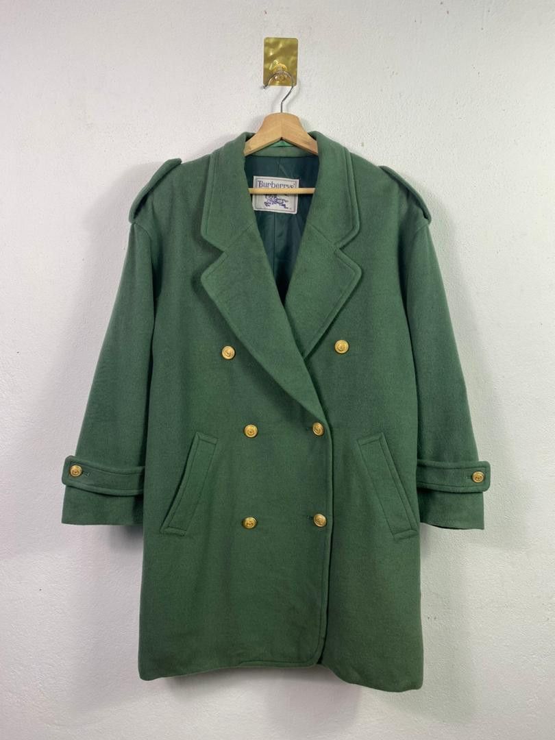 Burberry VINTAGE BURBERRYS PEACOAT WOOL JACKET Size US L / EU 52-54 / 3 - 1 Thumbnail