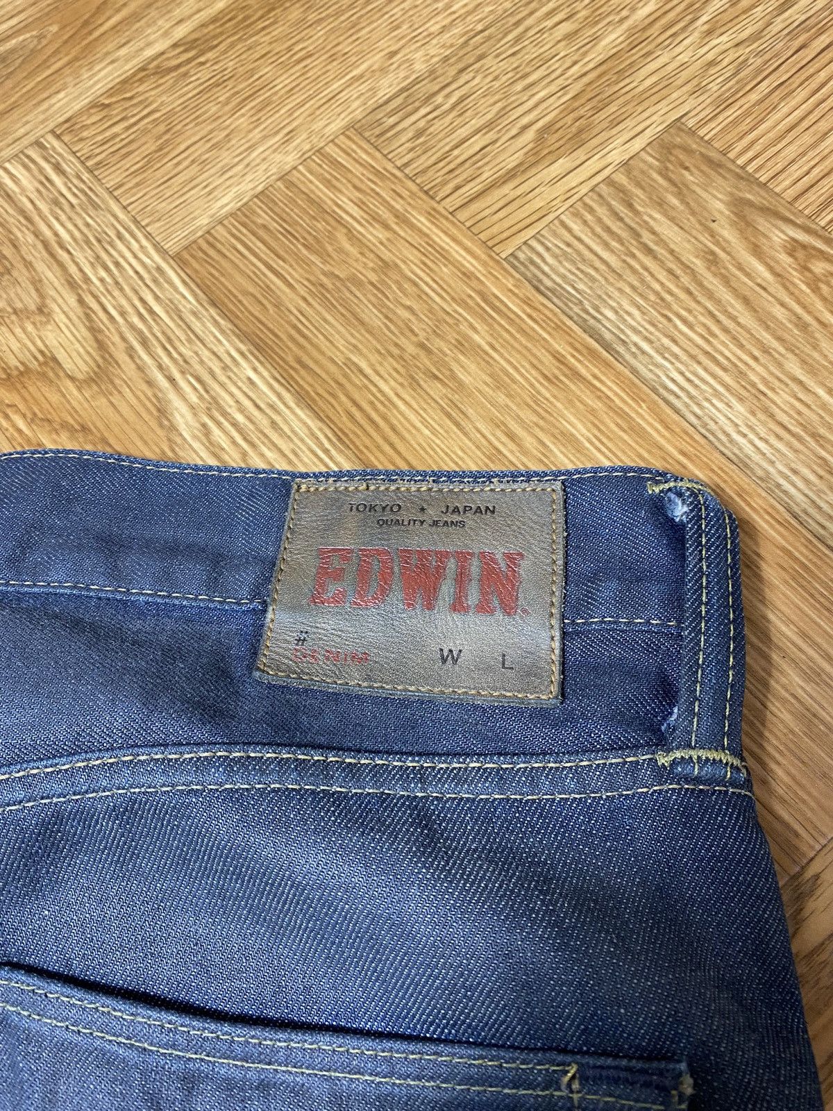 Edwin × Japanese Brand × Jean Vintage Edwin ED-67 regular fit waxed jeans size 34 Size US 34 / EU 50 - 4 Thumbnail
