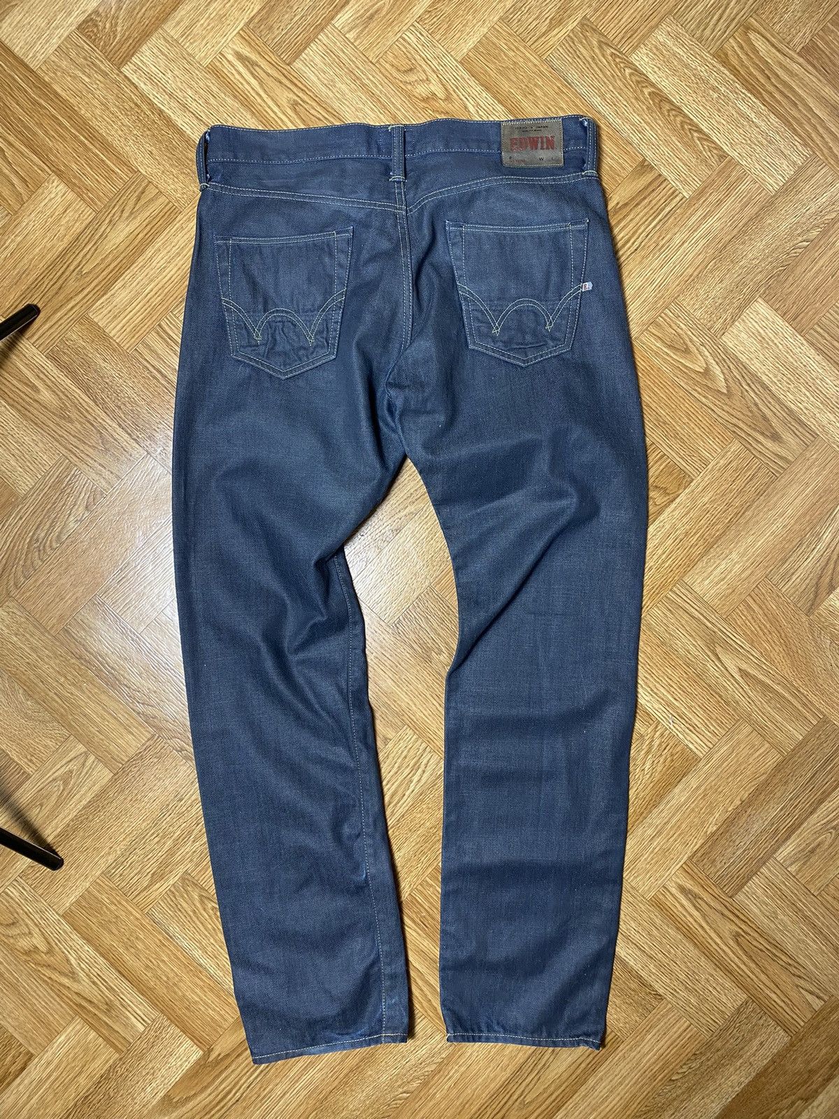 Edwin × Japanese Brand × Jean Vintage Edwin ED-67 regular fit waxed jeans size 34 Size US 34 / EU 50 - 1 Thumbnail