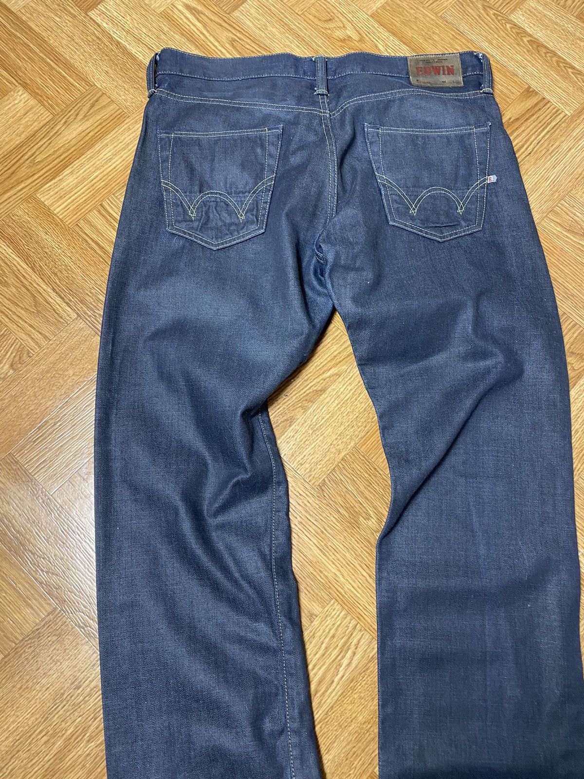 Edwin × Japanese Brand × Jean Vintage Edwin ED-67 regular fit waxed jeans size 34 Size US 34 / EU 50 - 5 Thumbnail