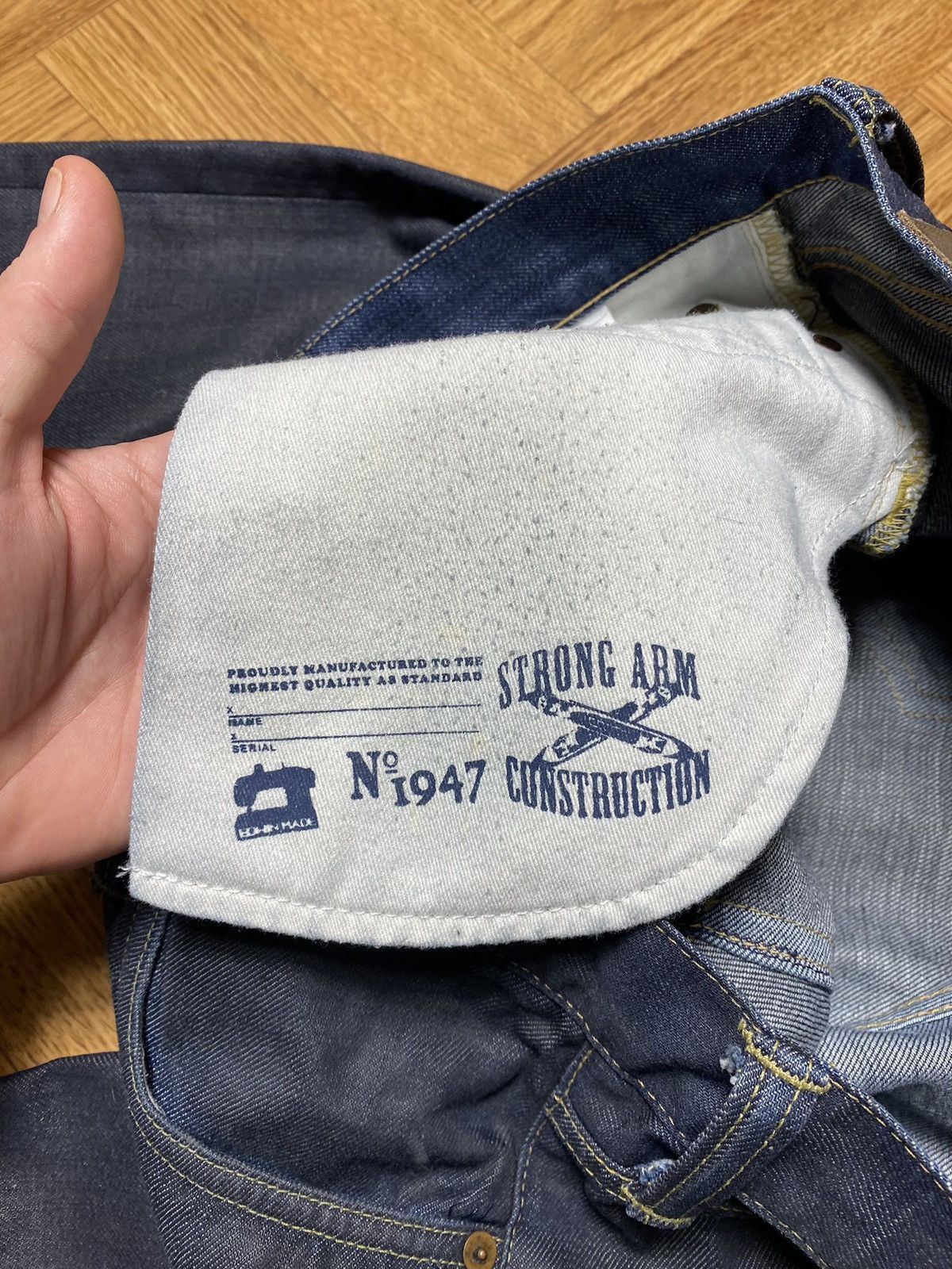 Edwin × Japanese Brand × Jean Vintage Edwin ED-67 regular fit waxed jeans size 34 Size US 34 / EU 50 - 14 Thumbnail