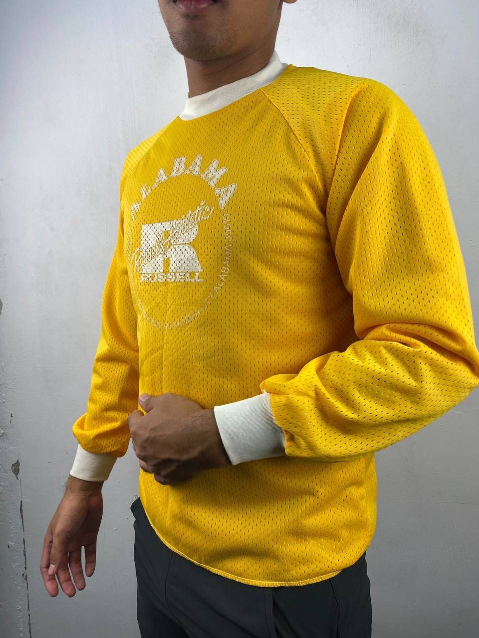 Russell Athletic RARE 70s Vtg Russell Athletics Alabama Jersey Long Sleeve Size US M / EU 48-50 / 2 - 2 Thumbnail