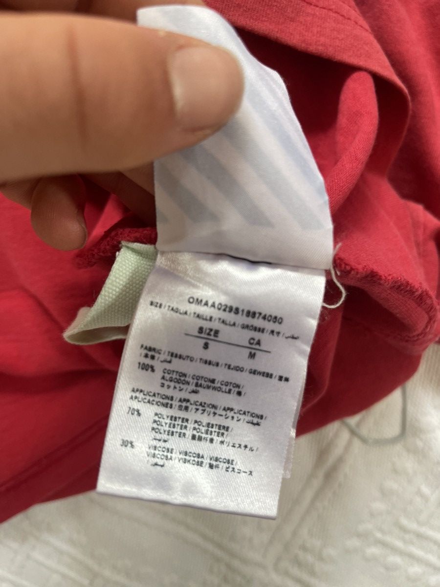 Champion × Off-White Off white x champion Red TEE Size US M / EU 48-50 / 2 - 13 Thumbnail
