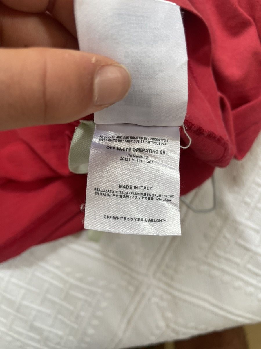 Champion × Off-White Off white x champion Red TEE Size US M / EU 48-50 / 2 - 15 Thumbnail