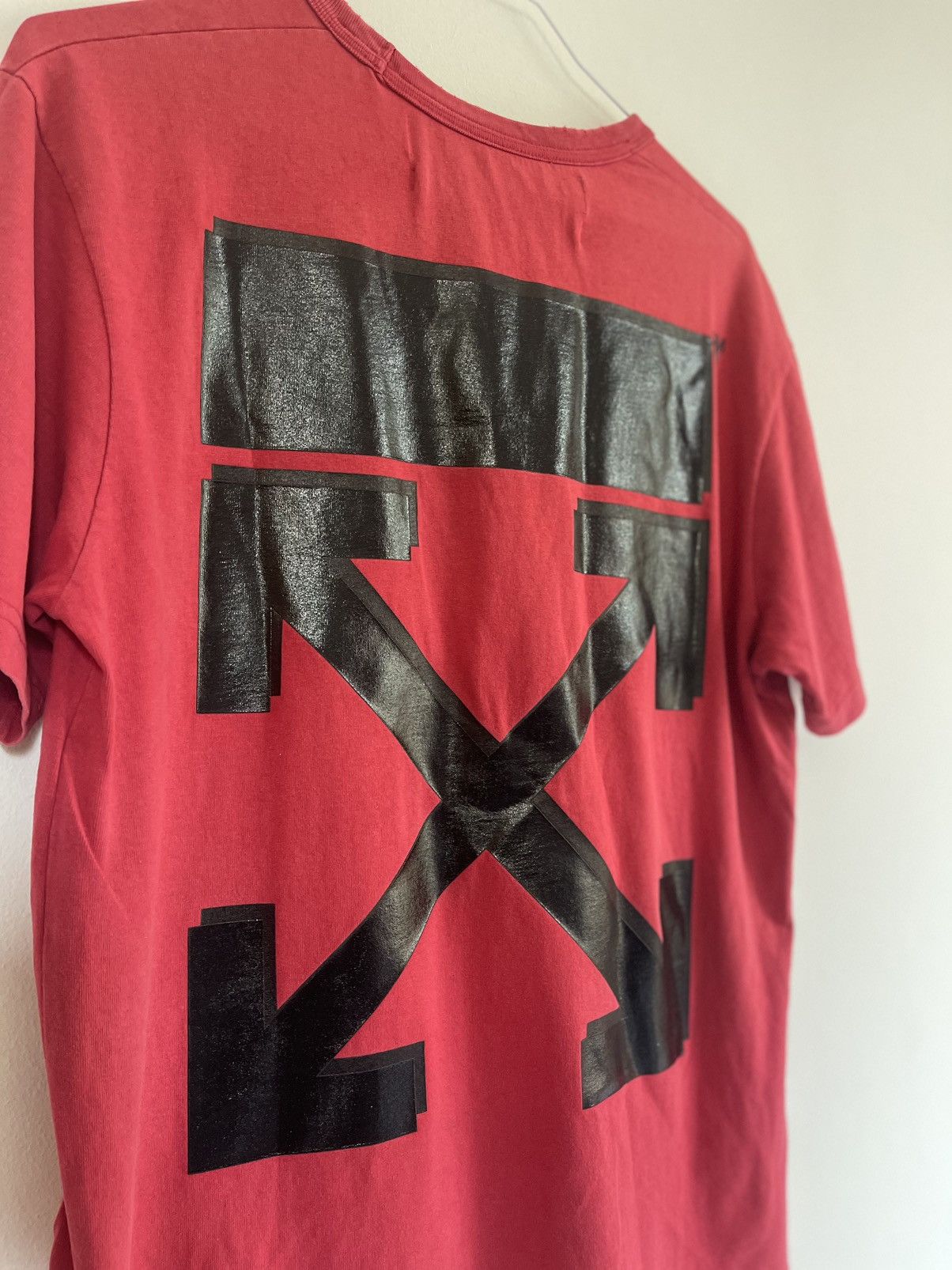 Champion × Off-White Off white x champion Red TEE Size US M / EU 48-50 / 2 - 10 Thumbnail