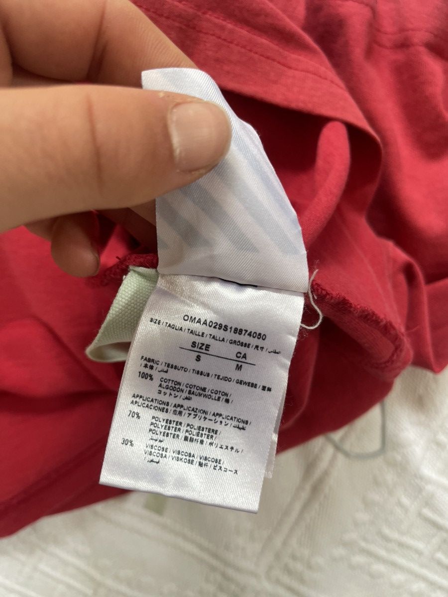 Champion × Off-White Off white x champion Red TEE Size US M / EU 48-50 / 2 - 14 Thumbnail