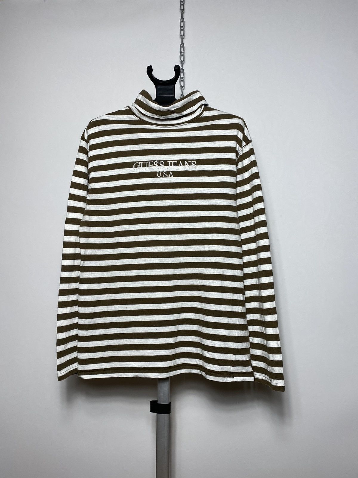 Guess Guess x Asap Rocky striped oversized long sleeve turtleneck | Grailed