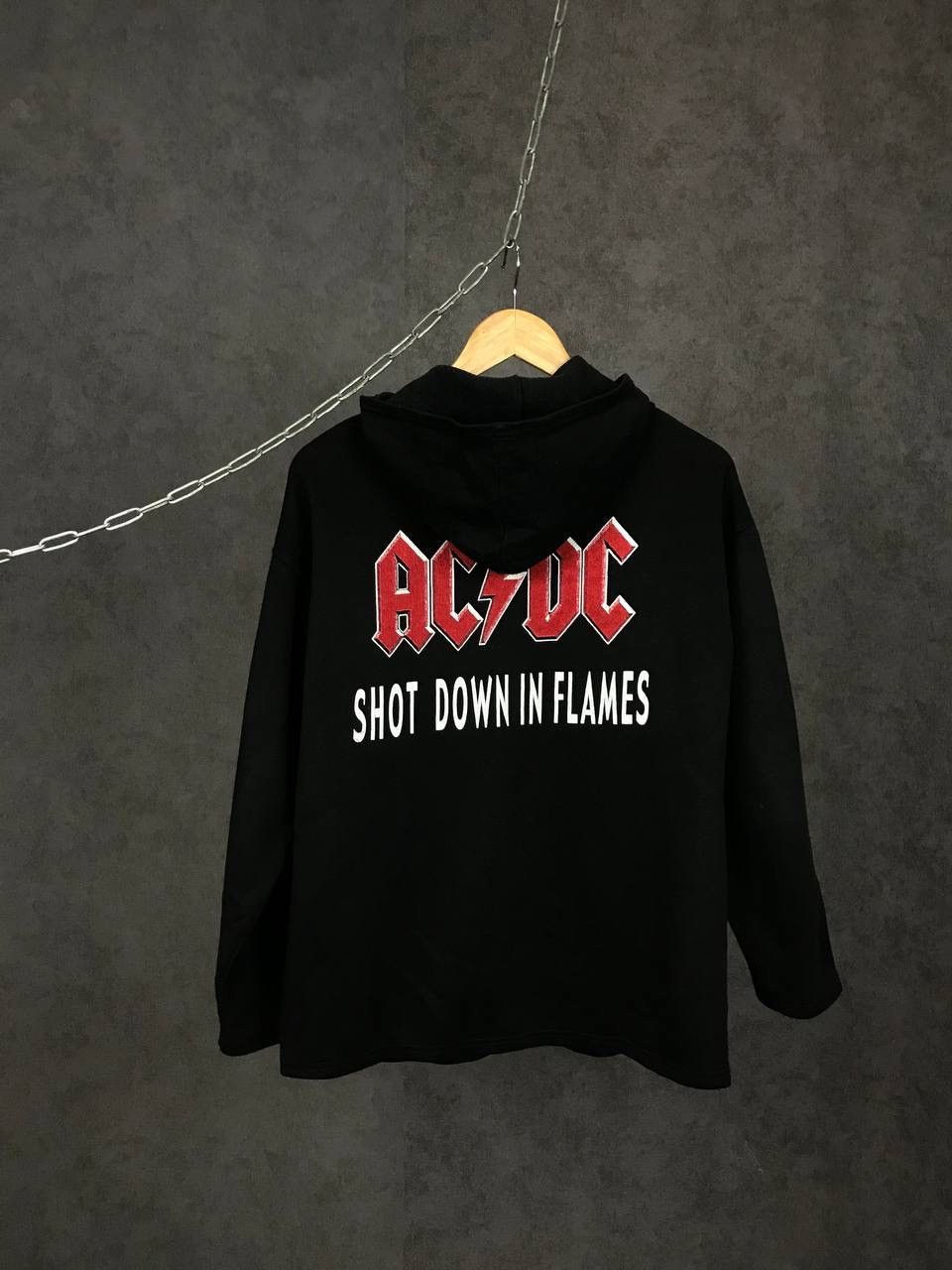 Band Tees AC/DC Shot Down In Flames vintage overprinted hoodie Size US S / EU 44-46 / 1 - 2 Thumbnail