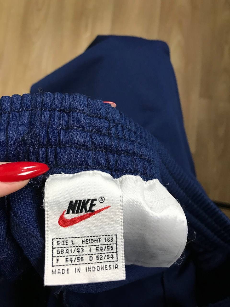Nike Nike swoosh streetwear vintage blue sweatpants Size US 34 / EU 50 - 3 Thumbnail