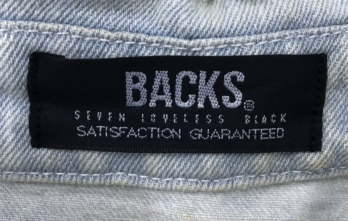 Japanese Brand BACKS SEVEN IGVELEAS BLACK DENIM JACKET Size US L / EU 52-54 / 3 - 11 Thumbnail