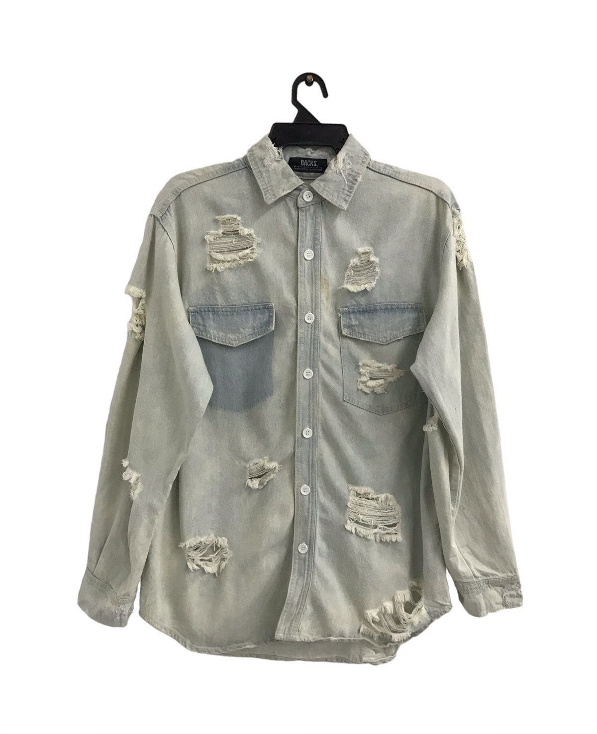 Japanese Brand BACKS SEVEN IGVELEAS BLACK DENIM JACKET Size US L / EU 52-54 / 3 - 1 Thumbnail