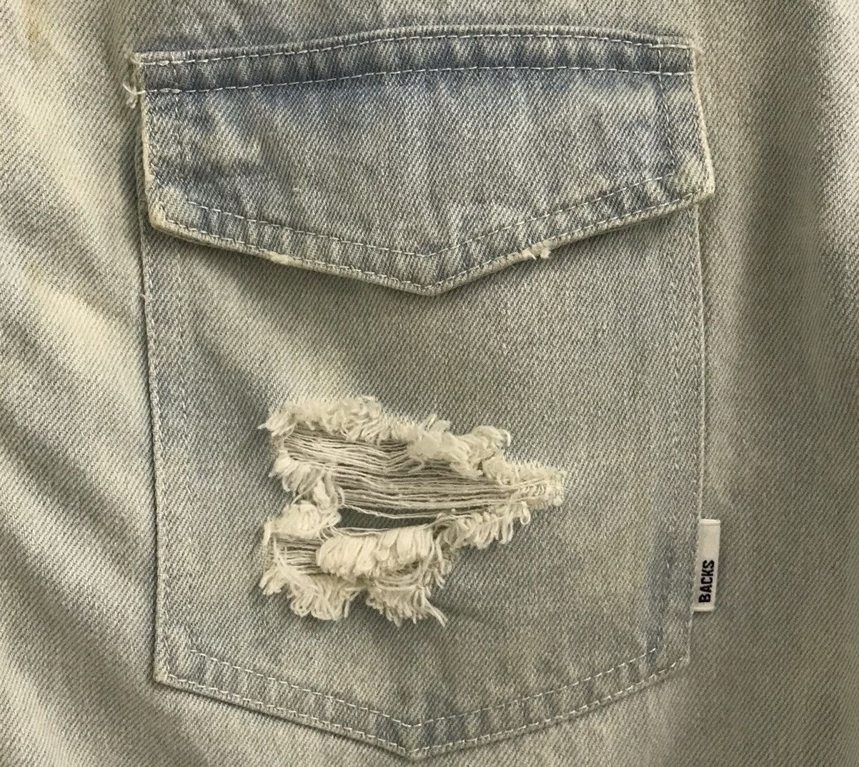 Japanese Brand BACKS SEVEN IGVELEAS BLACK DENIM JACKET Size US L / EU 52-54 / 3 - 6 Thumbnail