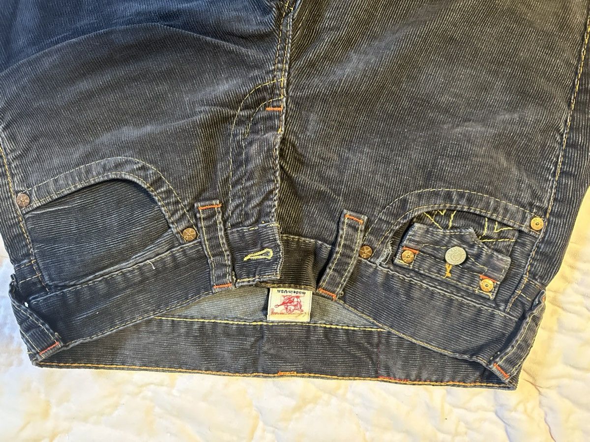 True Religion Oxford Grey Corduroy True Religion Jeans Size 31" - 2 Thumbnail