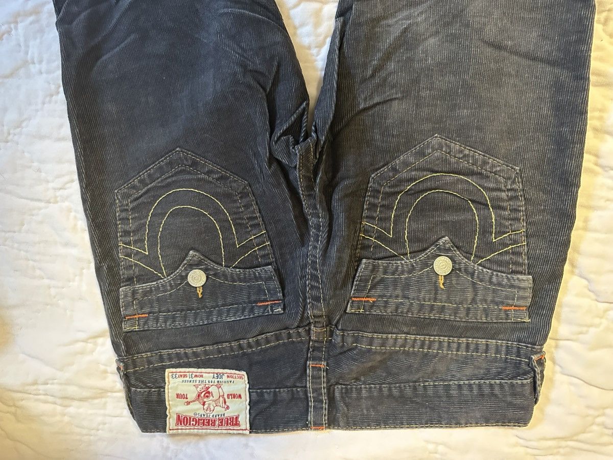 True Religion Oxford Grey Corduroy True Religion Jeans Size 31" - 4 Thumbnail