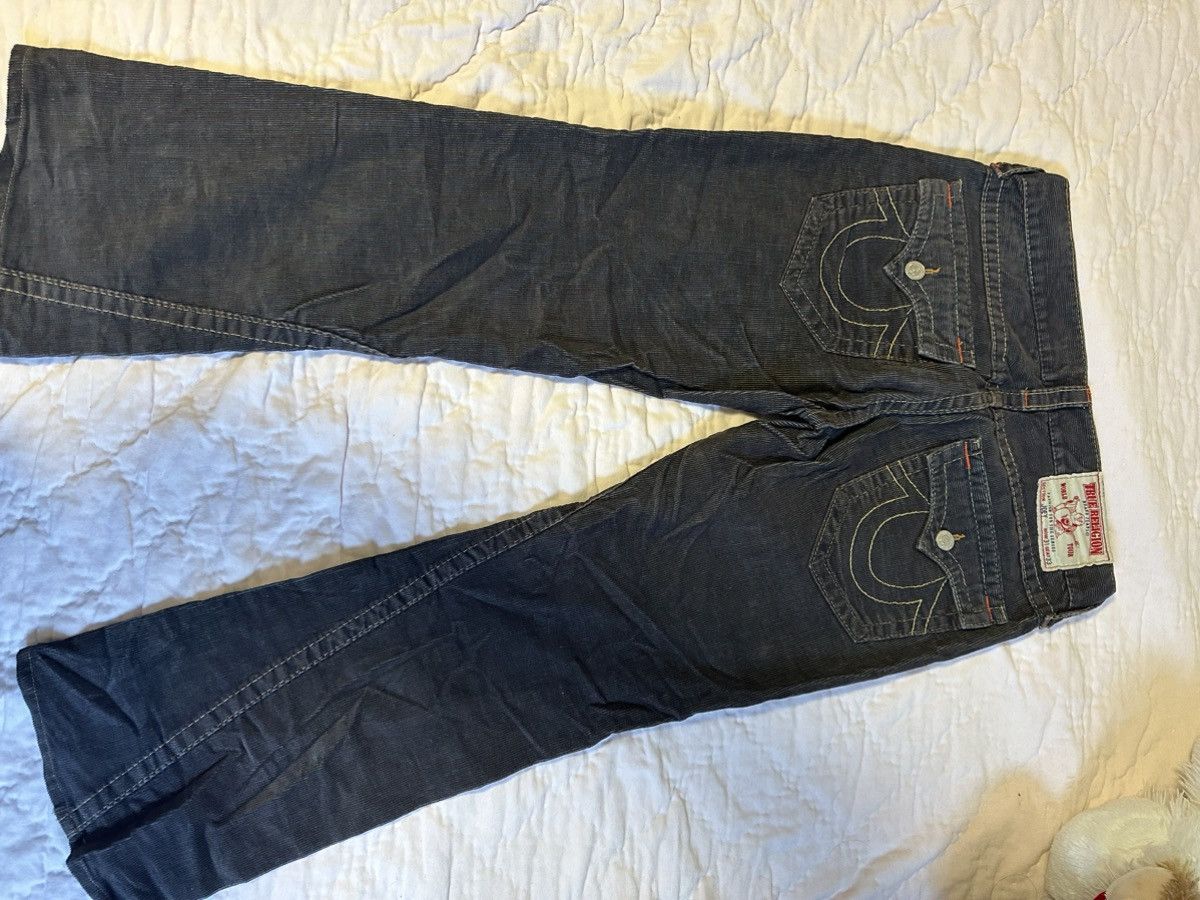 True Religion Oxford Grey Corduroy True Religion Jeans Size 31" - 3 Thumbnail