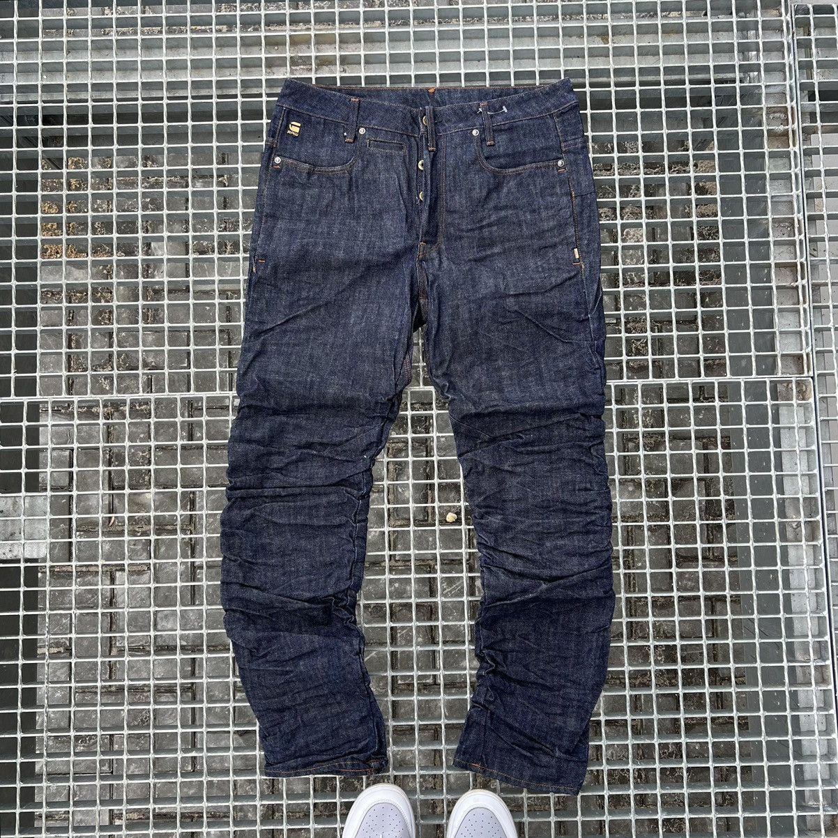 image of G Star Raw x Gstar Vintage G Star Denim Jeans in Navy, Men's (Size 33)